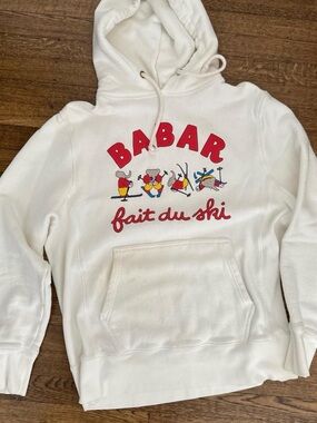 Rowing Blazers White Hoodie with Red Graphic